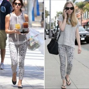 J Brand floral crop skinny jean